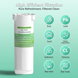 Three white NAINCR XWF refrigerator water filters no chip replacement for GE GFE24 GNE25 GNE27 GSS25 - view 4