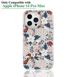 Happypapa floral berry shimmer full body iPhone 14 Pro Max case with built-in HD screen protector, multicolor TPU - view 2