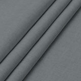 Dark grey rectangular faux linen tablecloth 60x120 inches with pleated corners draped over a dining table, waterproof stain resistant - view 5