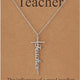18" Faith Cross Necklace for Teachers – Hypoallergenic 316L Stainless Steel