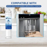 Three white SETFEEL SE021 refrigerator water filters replacing Bosch UltraClarity 11034152 REPLFLTR10 BORPLFTR10 - view 6