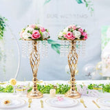 Two pink and white silk rose flower ball centerpieces on plastic bases, 10 inches diameter, styled on a wedding reception table - view 5