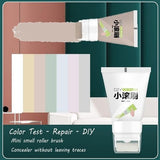 Three CPOGEBD white wall repair touch-up rollers with pre-loaded bluish-white latex paste for DIY wall patch repair - view 4