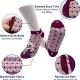 Ten pairs of colorful monster and anime cat character low-cut ankle socks laid flat, assorted multicolor designs - view 3