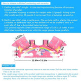 Pink kids swim vest life jacket with removable arm wings and buckle straps for toddlers 30-55 lbs by Chriffer - view 3