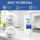 Three white SETFEEL SE021 refrigerator water filters replacing Bosch UltraClarity 11034152 REPLFLTR10 BORPLFTR10 - view 8
