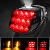 NTHREEAUTO smoked lens LED tail light assembly with wiring adapter for Harley Davidson motorcycles - view 3