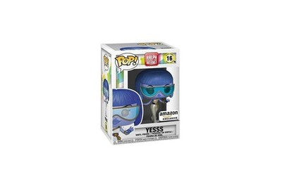 Funko Pop vinyl figure of Yesss in white jumpsuit from Wreck-It Ralph 2, Amazon Exclusive, 3.75 inches tall in window box