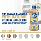 Two 13oz bottles of Bar Keepers Friend Soft Cleanser Liquid rust and stain remover standing upright on white background - view 5