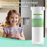 Three white NAINCR XWF refrigerator water filters no chip replacement for GE GFE24 GNE25 GNE27 GSS25 - view 6