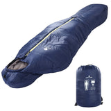 PY SUPER MODE Mummy Sleeping Bag 3-Season Waterproof Lightweight 32°F Blue — view 1 of 6
