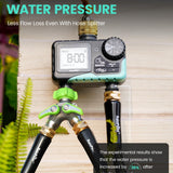 RAINPOINT blue 2-outlet hose sprinkler timer with digital display, 2-zone programmable water timer for garden irrigation - view 3