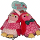 Frankford Candy Valentine Tweet-Heart Plush Lovebirds Set of 2 with Candy