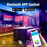 DAYBETTER 400ft LED Strip Lights 4-Pack – Bluetooth App & Remote Color Changing – Open Box — view 2 of 8