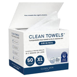 Clean Skin Club Clean Towels XL 50ct Disposable Bamboo Face Towels — view 1 of 8