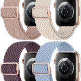 NIIZERO 4-Pack Solo Loop Bands for Apple Watch 38mm 40mm 41mm – Stretchy Nylon — view 1 of 6