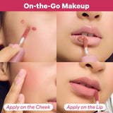 COLORGRAM Nude Blur Tint tube in shade 02 Charming Pink, a K-beauty matte lip and cheek tint compact travel size - view 3
