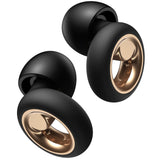 Vosaf SE-01 black silicone noise cancelling ear plugs with 6 eartip sizes and compact carrying case for sleeping