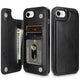 HianDier iPhone 16e Wallet Flip Case - Black PU Leather with Card Holder