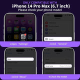 Anynve Glitter MagSafe iPhone 14 Pro Max Case - Clear Purple Bling — view 2 of 7