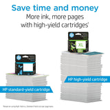 Genuine HP 910XL Black High-Yield Ink Cartridge 3YL65AN in retail packaging for OfficeJet Pro 8020 series - view 4