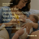 Medela Harmony Manual Breast Pump with yellow PersonalFit Flex shield and 5oz BPA-free collection bottle - view 4