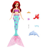 Mattel Disney Princess Ariel Swimming Mermaid Doll with Sebastian & Dolphin — view 2 of 7
