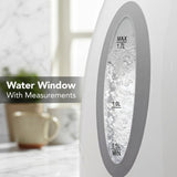 OVENTE KP72W white 1.7L electric kettle with stainless steel concealed heating element and water level gauge - view 6