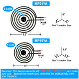 S-Union MP22YA 4-Pack Electric Coil Burner Elements for Whirlpool Ranges – Open Box — view 2 of 8