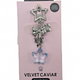 Velvet Caviar Star Carabiner Bag Charm with Blue Crystal Pendant