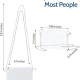 Clear PVC crossbody bag with silver metal chain strap, zippered closure, compact rectangle shape for stadium events - view 2
