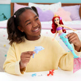 Mattel Disney Princess Ariel Swimming Mermaid Doll with Sebastian & Dolphin — view 7 of 7