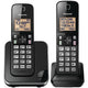 Panasonic KX-TGC352B 2-Handset Cordless Phone System – Amber Backlit LCD