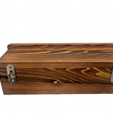 HRONRAD Farmhouse Key Holder Wall Mount Shelf with 4 Hooks – Rustic Wood – Open Box — view 5 of 7