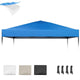 GOTRUTH 10x10 Waterproof Canopy Replacement Top – 300D UPF 50+ Blue