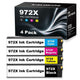 KALOKING HP 972X High-Yield Ink Cartridge 4-Pack – BCMY, 10K Pages