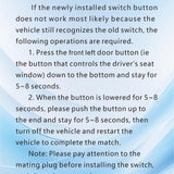 Obaee black 6-button driver power window switch with orange backlight and 3+16 pin connector for Nissan Altima Sentra - view 8