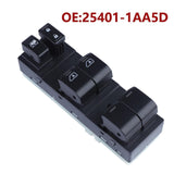 Genuine OEM Nissan Murano driver door power window master switch assembly, part number 25401-1AA5D, new in packaging - view 3