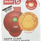 DASH Santa Claus Mini Waffle Maker 4" Non-Stick Electric Holiday Red