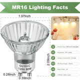 SerBion GU10 50W Halogen Light Bulbs 6-Pack – Dimmable 2700K Warm White — view 2 of 8