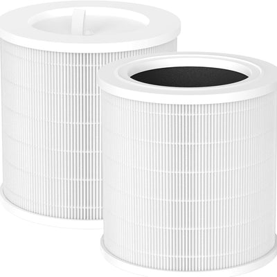 XBWW A2001 air purifier replacement filter with activated carbon and HEPA layers, white, 1-pack in original packaging