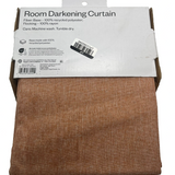 Room Essentials 42x63 inch heathered orange room darkening thermal curtain panel with rod pocket on window - view 7