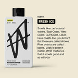 W by Jake Paul Men's 2-in-1 Shampoo and Conditioner 16oz bottle with Fresh Ice scent label - view 2