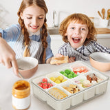 DAOTENGQL 8-Compartment Snackle Box Container with Lid & Handle — 2 Pack — view 4 of 6