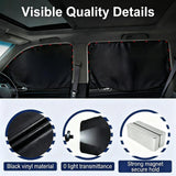 XCBYT Magnetic Car Window Shades 4-Pack – 99% UV Block, Tool-Free Snap-On — view 5 of 8