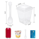 5 oz Plastic Dessert Cups with Lids & Spoons — Set of 20 | BPA-Free — view 3 of 7