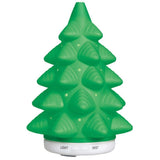 Green Christmas tree shaped ultrasonic essential oil diffuser with glowing LED lights, 6x9 inches, by Pure Essential Oil Works - view 6