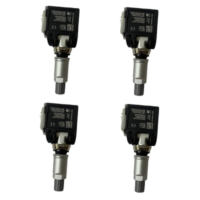 Set of four genuine BMW OEM TPMS tire pressure monitoring sensors part number 36106887147 new in packaging