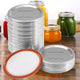 Homvle 48-Pack Regular Mouth Canning Lids with Silicone Seal for Mason Jars