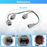 INFINAUTO Tail Light Wiring Harness Pigtail Connector - Nissan Frontier 1998-2002 — view 6 of 8